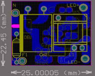 小尺寸非隔離恒流18W【LED凈化燈】燈驅動方案